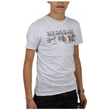 tekstylia Dziecko T-shirty i Koszulki polo Napapijri ksarvada Biały
