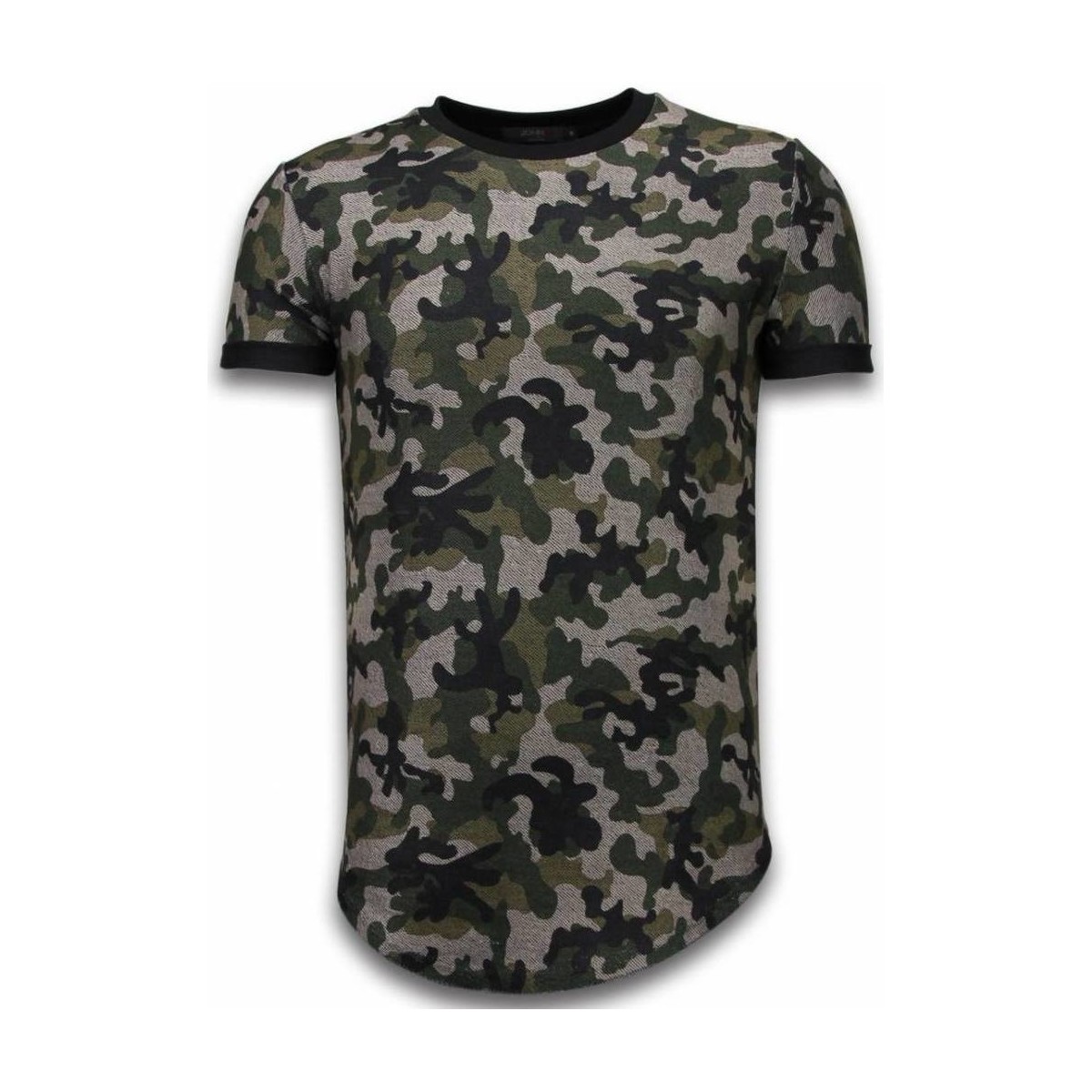 tekstylia Męskie T-shirty z krótkim rękawem Justing 46499321 Zielony