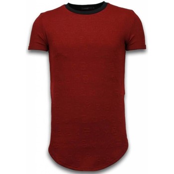 tekstylia Męskie T-shirty z krótkim rękawem Justing 46499180 Czerwony