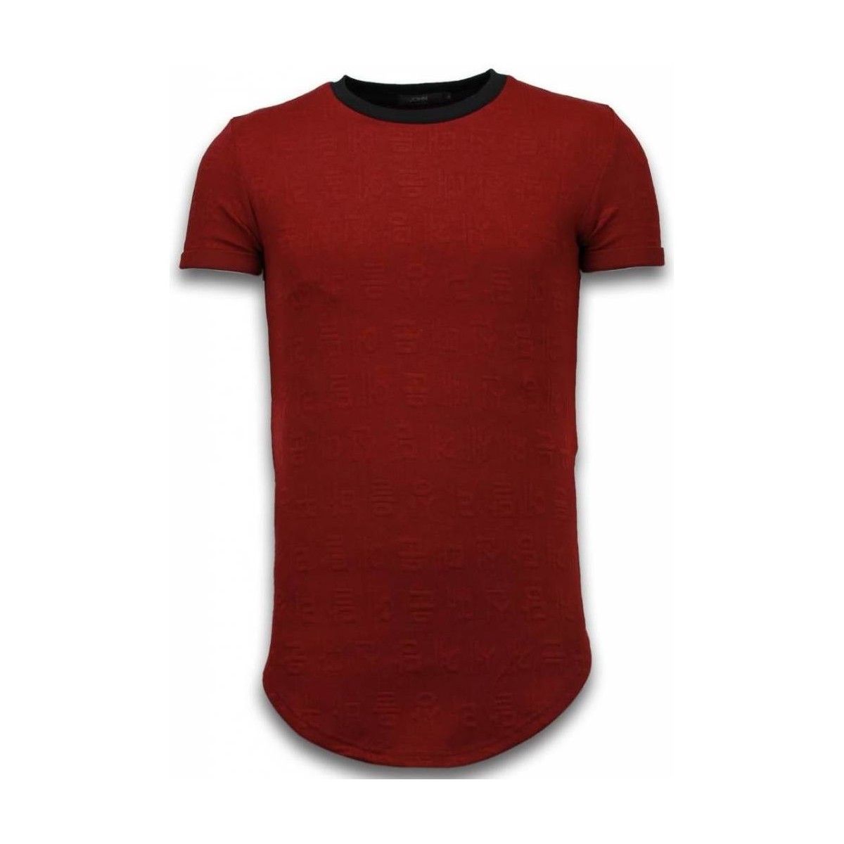 tekstylia Męskie T-shirty z krótkim rękawem Justing 46499180 Czerwony