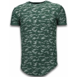 tekstylia Męskie T-shirty z krótkim rękawem Justing 46483562 Zielony