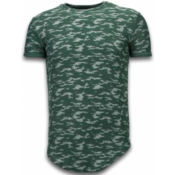 tekstylia Męskie T-shirty z krótkim rękawem Justing 46483562 Zielony