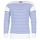 tekstylia Męskie T-shirty z długim rękawem Armor Lux DISJON Biały / Niebieski