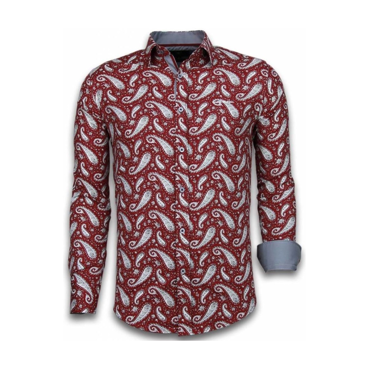 tekstylia Męskie Koszule z długim rękawem Tony Backer 51159545 Czerwony