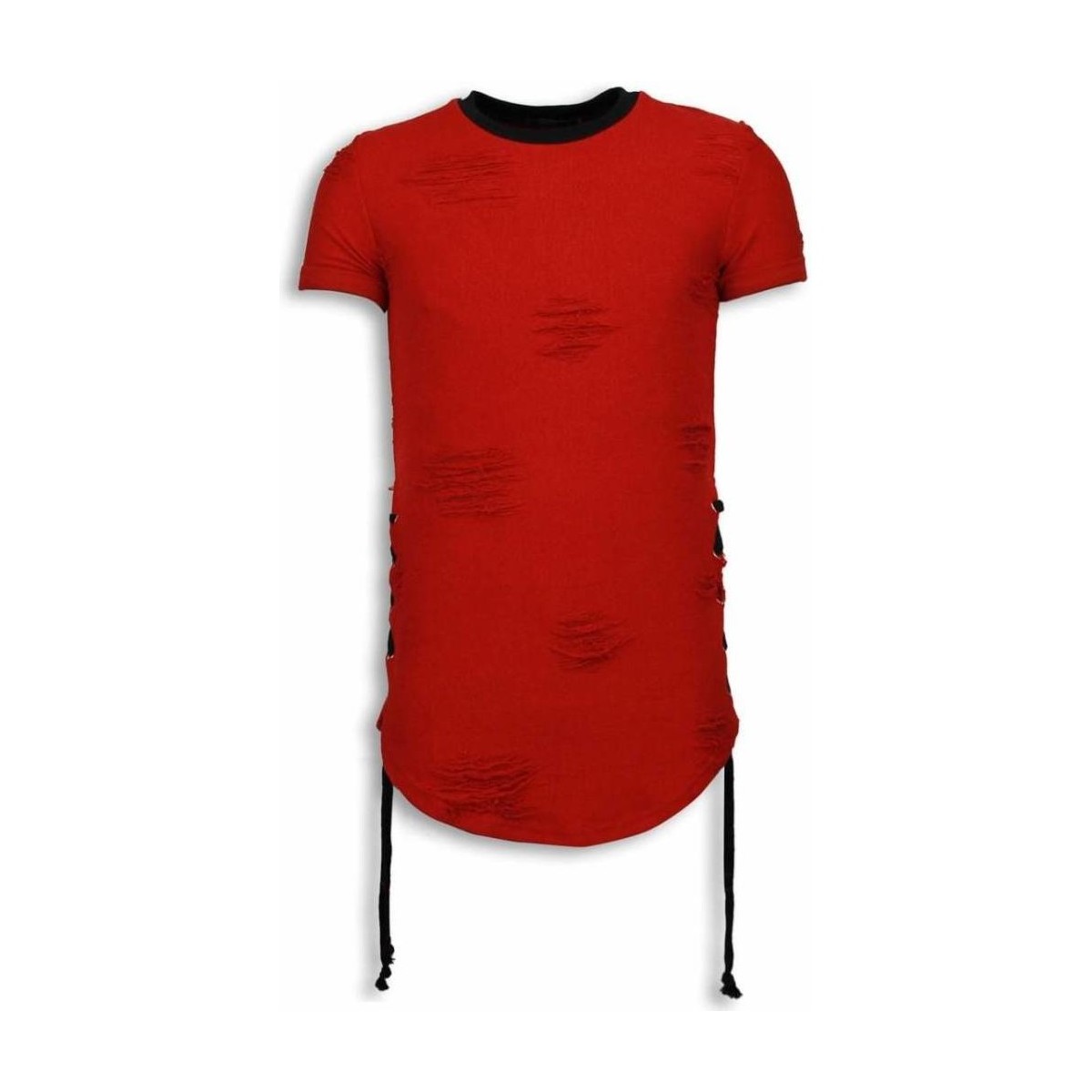 tekstylia Męskie T-shirty z krótkim rękawem Justing 46874246 Czerwony