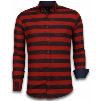 tekstylia Męskie Koszule z długim rękawem Tony Backer 51165593 Czerwony