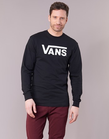 tekstylia Męskie T-shirty z długim rękawem Vans VANS CLASSIC Czarny