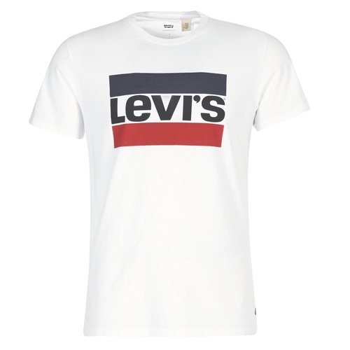 tekstylia Męskie T-shirty z krótkim rękawem Levi's GRAPHIC SPORTSWEAR LOGO Biały