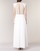tekstylia Damskie Sukienki długie Betty London ILOVEYOU Biały