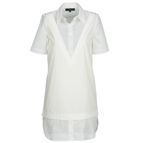 tekstylia Damskie Sukienki krótkie American Retro CHARLOTTE Biały