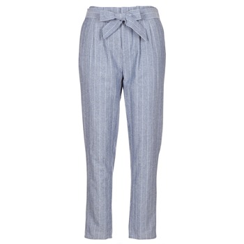 tekstylia Damskie Spodnie z pięcioma kieszeniami Betty London IKARALE Niebieski / Biały