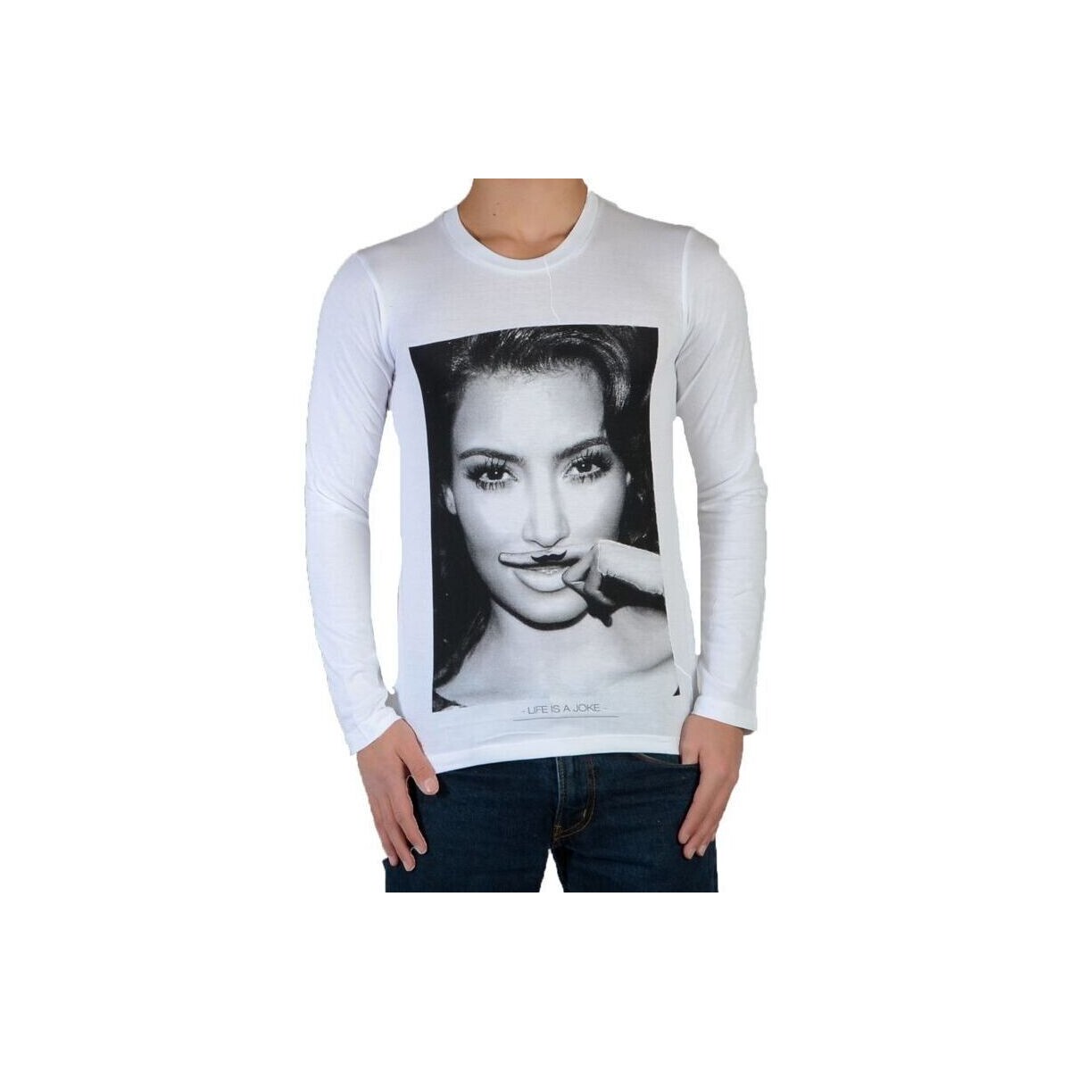 tekstylia Dziewczynka T-shirty z długim rękawem Eleven Paris 36286 Biały