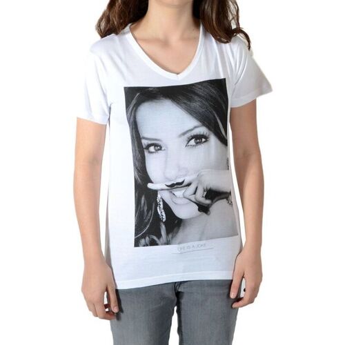 tekstylia Dziewczynka T-shirty z krótkim rękawem Eleven Paris 40297 Biały