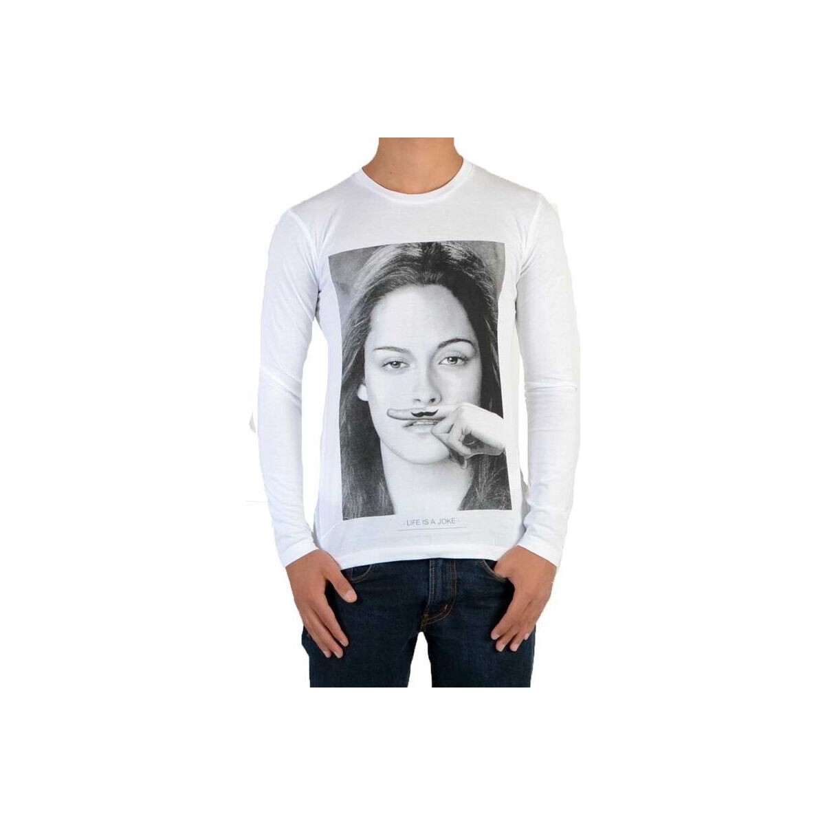 tekstylia Dziewczynka T-shirty z długim rękawem Eleven Paris 34577 Biały