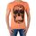 tekstylia Męskie T-shirty z krótkim rękawem Japan Rags 38860 Pomarańczowy