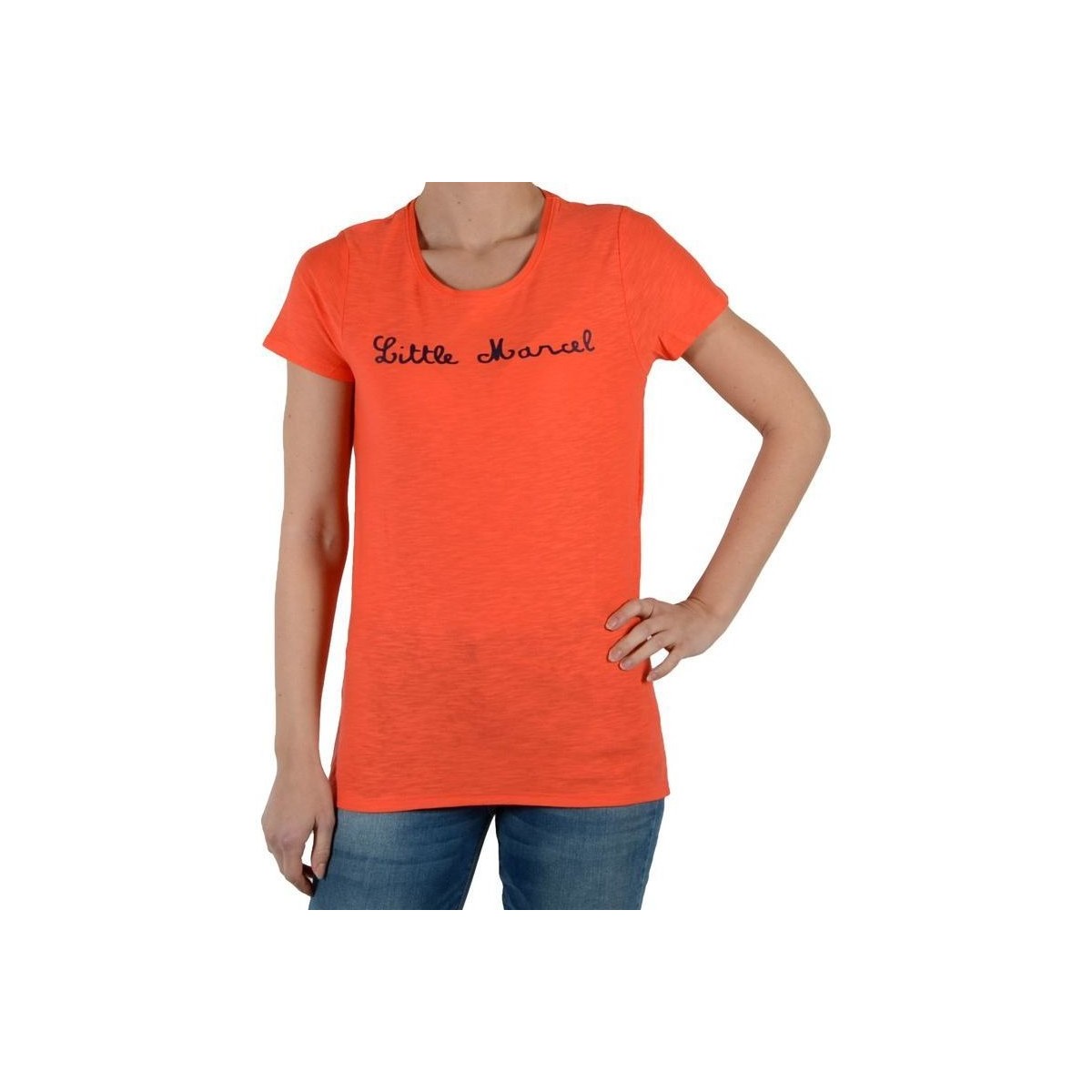 tekstylia Damskie T-shirty i Koszulki polo Little Marcel 28450 Różowy