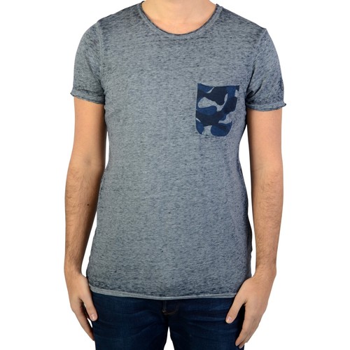 tekstylia Męskie T-shirty z krótkim rękawem Le Temps des Cerises 108039 Niebieski