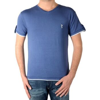 tekstylia Męskie T-shirty z krótkim rękawem Marion Roth 55786 Niebieski