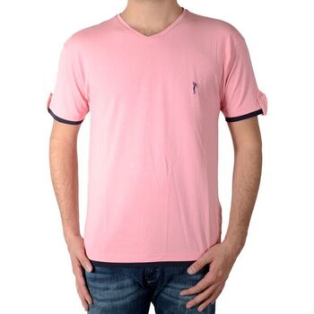 tekstylia Męskie T-shirty z krótkim rękawem Marion Roth 55790 Różowy