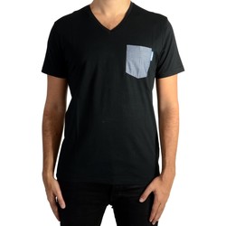 tekstylia Męskie T-shirty z krótkim rękawem Kaporal 98023 Czarny