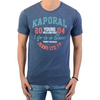 tekstylia Dziewczynka T-shirty z krótkim rękawem Kaporal 108114 Niebieski